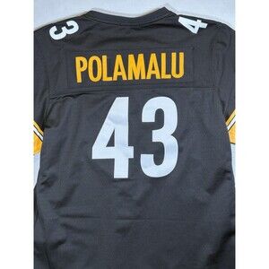Troy Polamalu Jersey Womens 2X Mitchell & Ness Legacy Black Steelers NFL